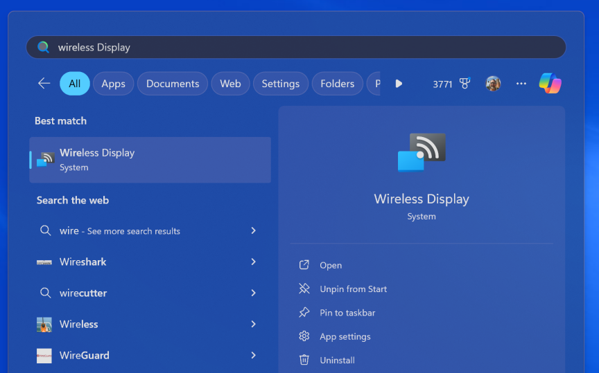 cách sử dụng wireless display windows 11