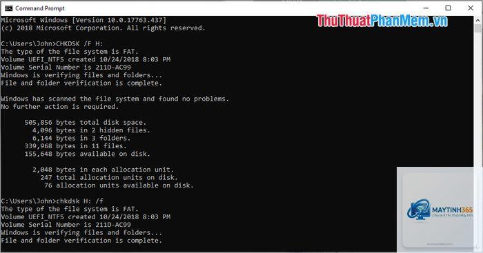 cách sửa lỗi file bị hỏng bằng cmd - Hình 3