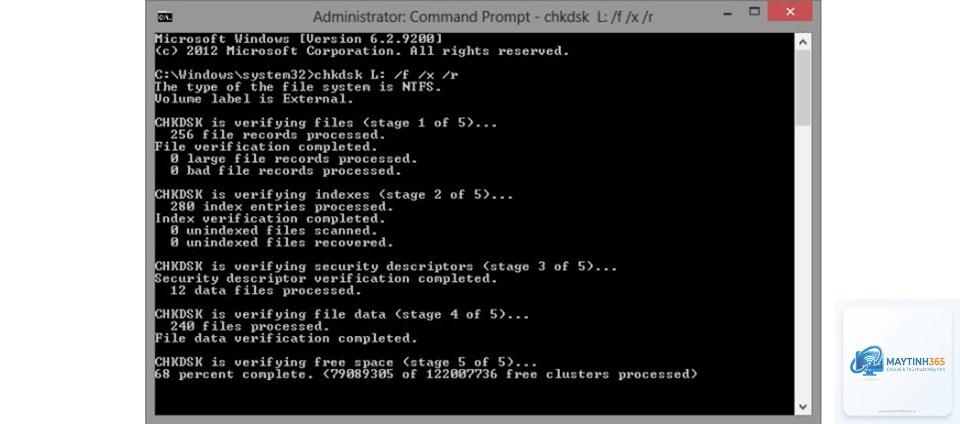 cách sửa lỗi ổ cứng bằng cmd - Hình 2