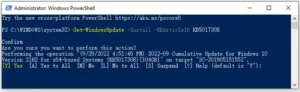 cách sửa lỗi update bằng powershell