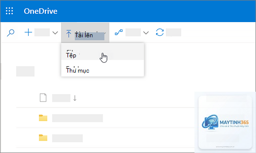 cách tải file lên onedrive