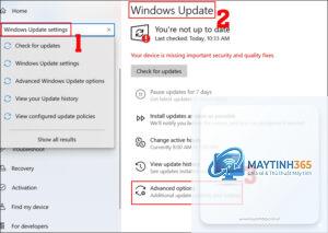 cách tạm dừng windows update