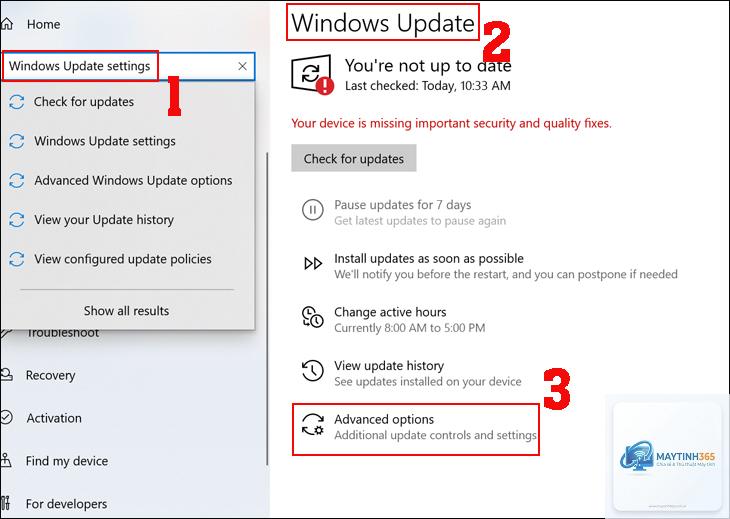 cách tạm dừng windows update