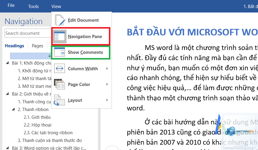 cách tăng khả năng hiển thị văn bản