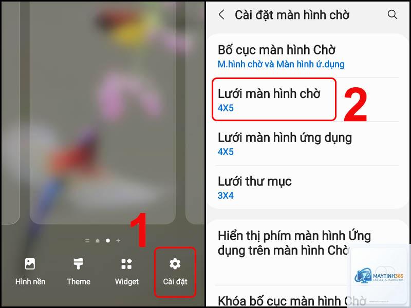 cách tăng số ứng dụng hiển thị