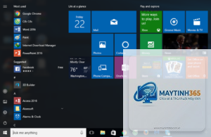 cách tăng tốc thao tác bằng start menu
