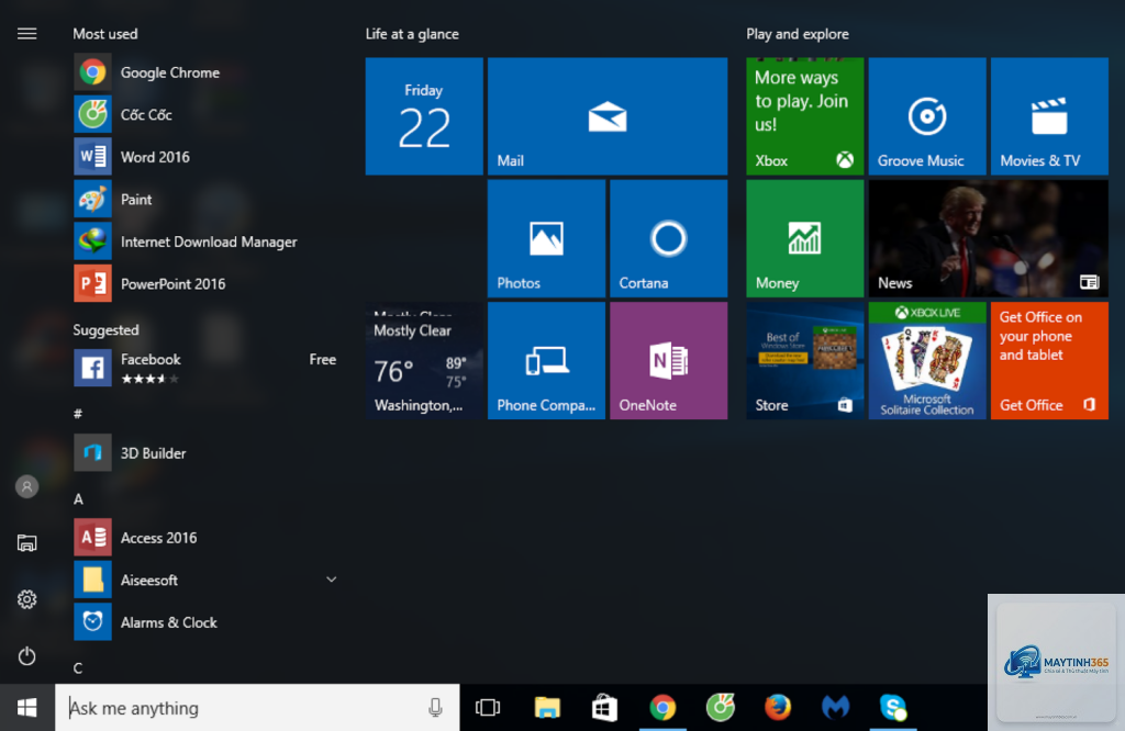 cách tăng tốc thao tác start menu