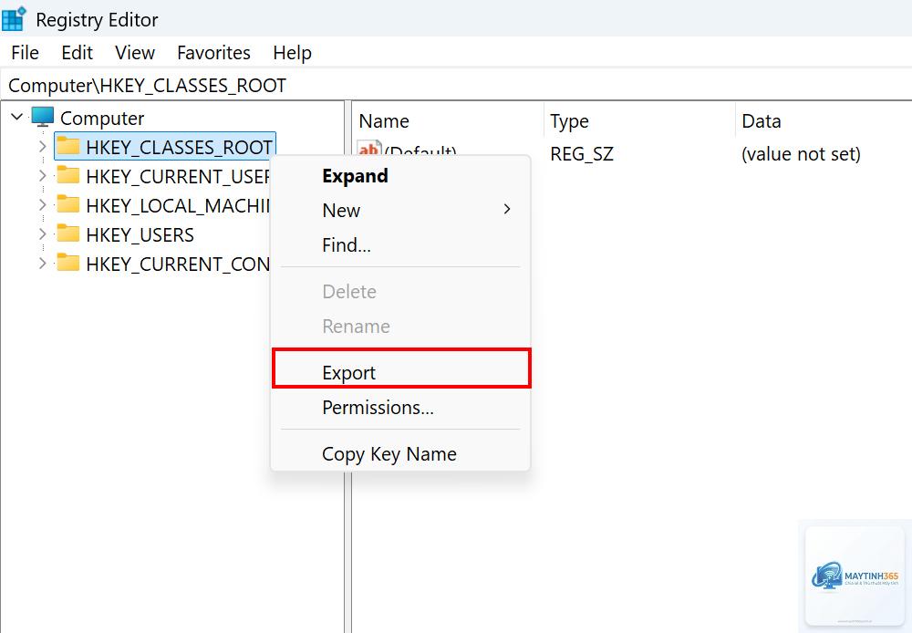 cách tạo bản sao registry