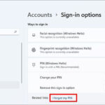 cách tạo mã pin windows 11