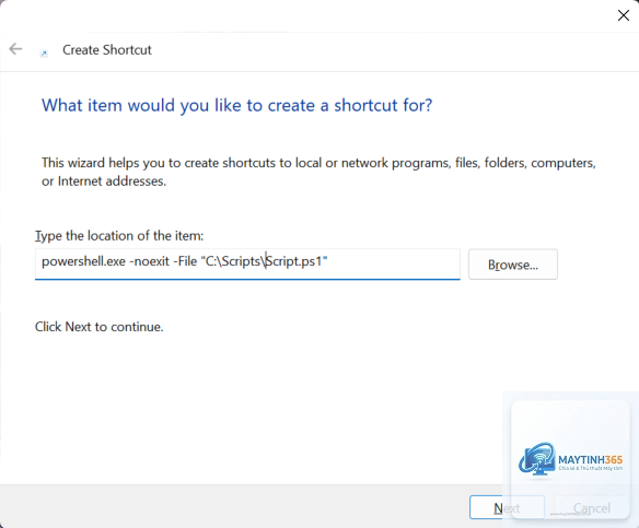 cách tạo shortcut powershell - Hình 5