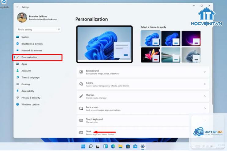cách tạo shortcut start menu