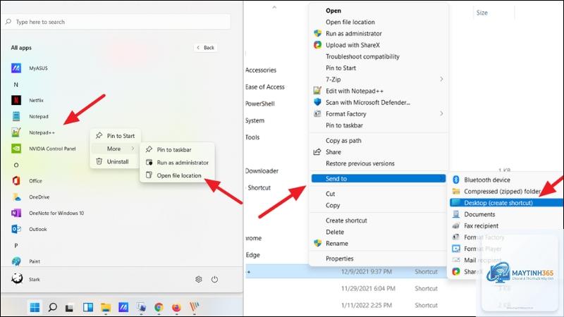 cách tạo shortcut windows 11