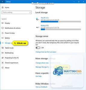 cách tạo storage spaces