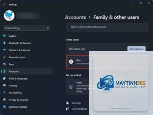 cách tạo tài khoản local windows 11