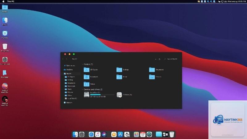 cách tạo taskbar giống macos