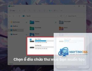 cách tạo thư mục mới bằng phím tắt