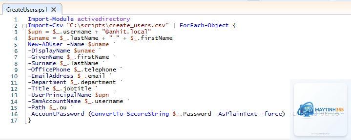 cách tạo user bằng powershell
