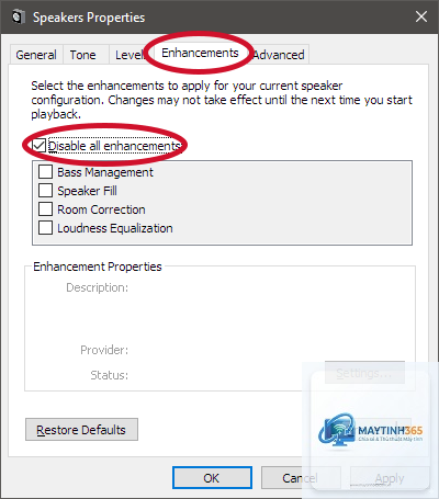 cách tắt audio enhancements - Hình 4