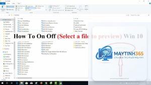 cách tắt preview pane