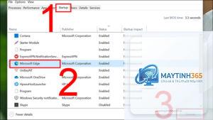 cách tắt startup app bằng task manager