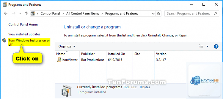 cách tắt windows features - Hình 5