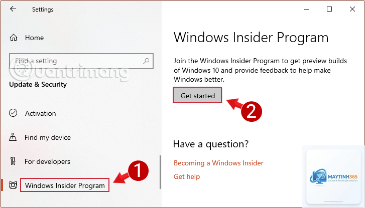 cách tham gia windows insider