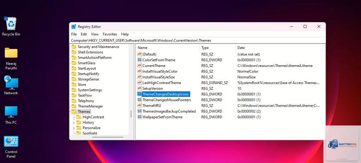 cách thay đổi biểu tượng desktop bằng registry - Hình 4