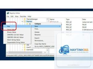 cách thay đổi dark mode bằng registry