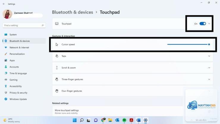 cách thay đổi độ nhạy touchpad - Hình 3