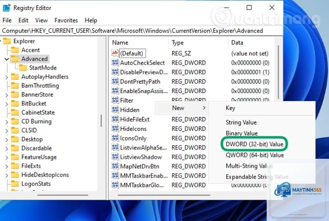 cách thay đổi giao diện explorer bằng registry - Hình 3