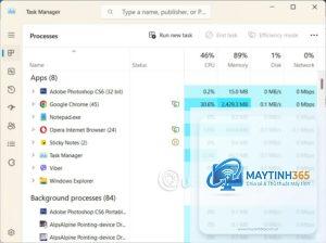 cách thay đổi giao diện task manager