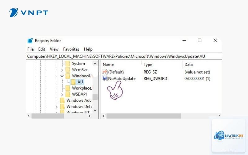 cách thay đổi hành vi update bằng registry - Hình 3