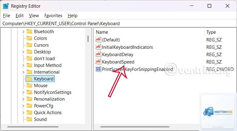 cách thay đổi keyboard settings registry - Hình 1