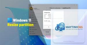 cách thay đổi kích thước phân vùng