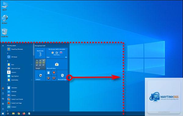 cách thay đổi kích thước start menu