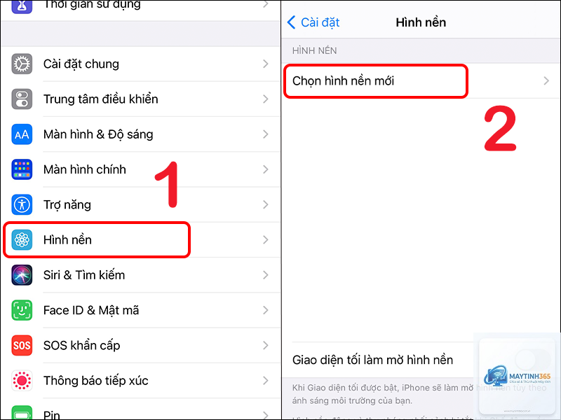 cách thay đổi màn hình chính