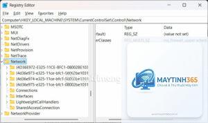 cách thay đổi network settings registry