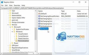 cách thay đổi theme bằng registry