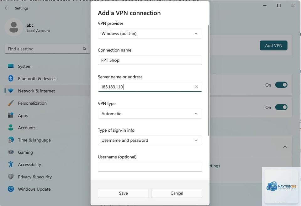 cách thay đổi vpn windows 11 - Hình 4