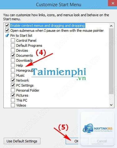 cách thêm personal folder vào start menu - Hình 3