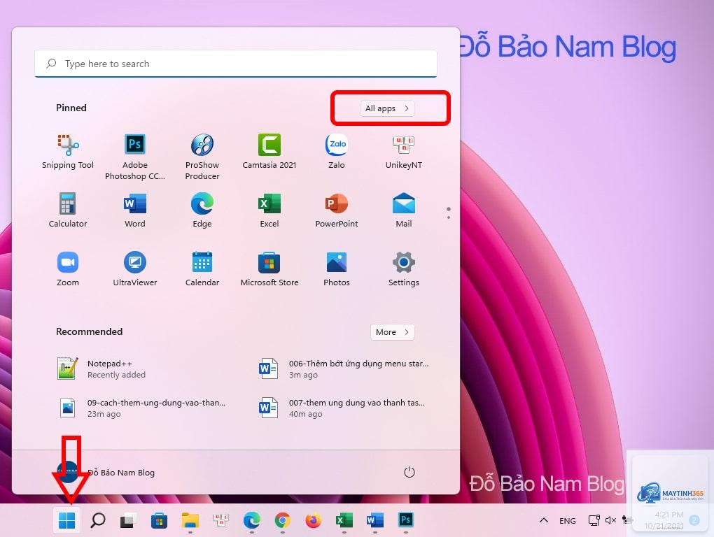 cách thêm ứng dụng vào start menu - Hình 4