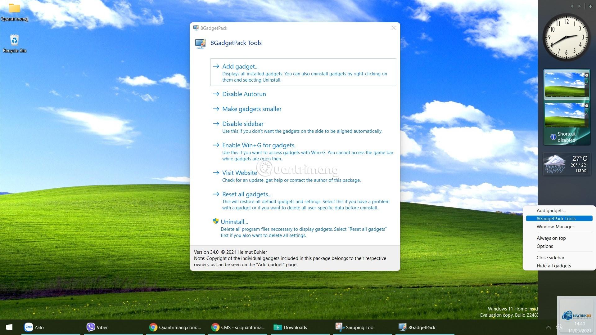 cách thêm widget vào taskbar - Hình 5