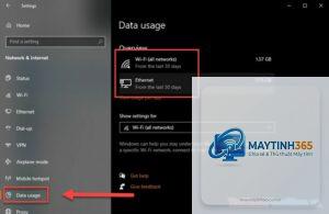 cách theo dõi ethernet usage