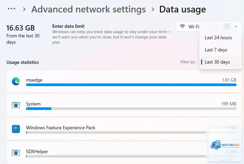 cách theo dõi wifi usage