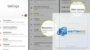 cách thiết lập app security