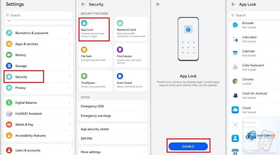 cách thiết lập app security - Hình 4