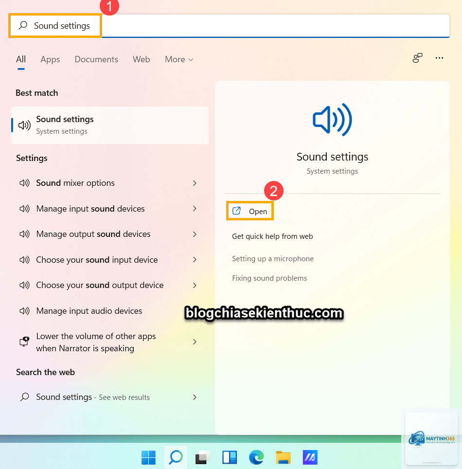 cách thiết lập audio devices