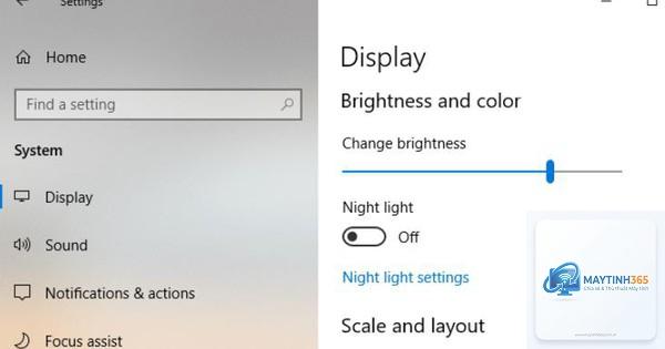 cách thiết lập brightness settings