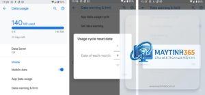 cách thiết lập data limit