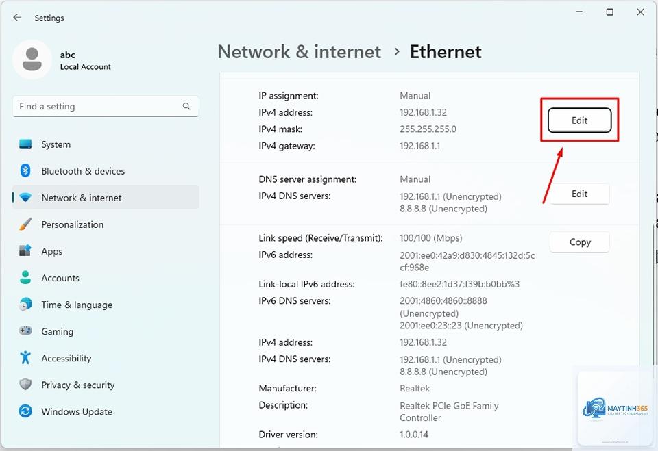 cách thiết lập ip tĩnh windows 11 - Hình 5